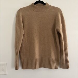 J.Crew 100% Cashmere Mock Neck Sweater Women's Soft Everyday SzXS/S Quiet Luxury